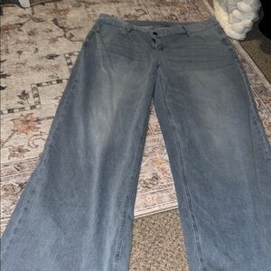 HALARA Blue Flare Wide Leg Jeans